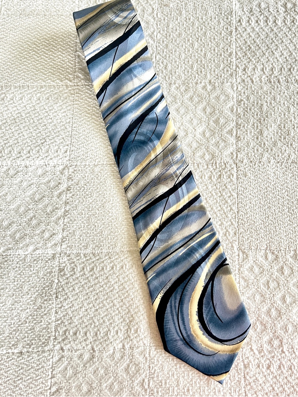 Jerry Garcia Tidal Wave Limited Edition Silk Tie Abstract Designer Necktie
